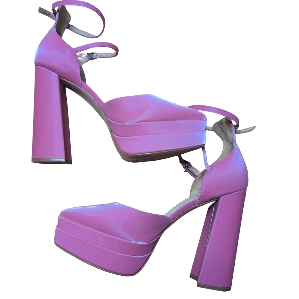 Schutz Elysee Pink Platform Heels Size 7.5